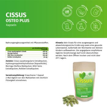 Preview: Cissus Osteo Plus Kapseln Preview: rotklee extrakt