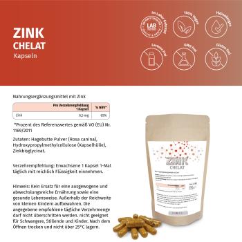 Preview: Zink Chelat - Kapseln Preview: Zink Chelat - Kapseln