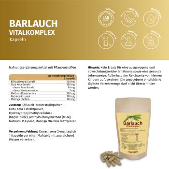 Bärlauch Vitalkomplex - Bluthochdruck und hohe Blutfettwerte adjö!