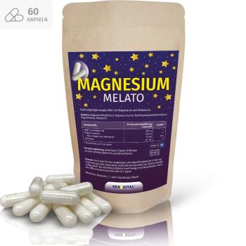 Magnesium Melato mit Melatonin, Kapseln - für besseren Schlaf