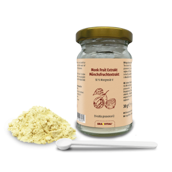 Preview: Mönchsfrucht 50% Extrakt (Monk Fruit Extract) Pulver Preview: Mönchsfrucht 50% Extrakt (Monk Fruit Extract) Pulver