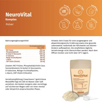 Preview: NeuroVital Komplex - für mentale Energie, Zellschutz, Regeneration Preview: Nervenschutz und Gedächtnis