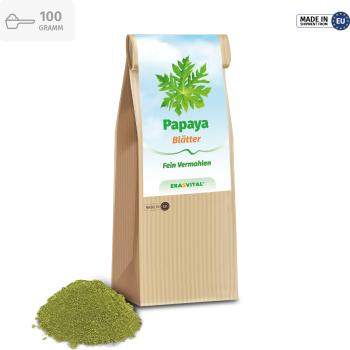 Papaya Blätter und Stengel fein vermahlen