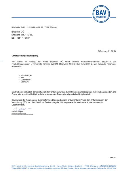 Magnesium L-Threonate, Kapseln